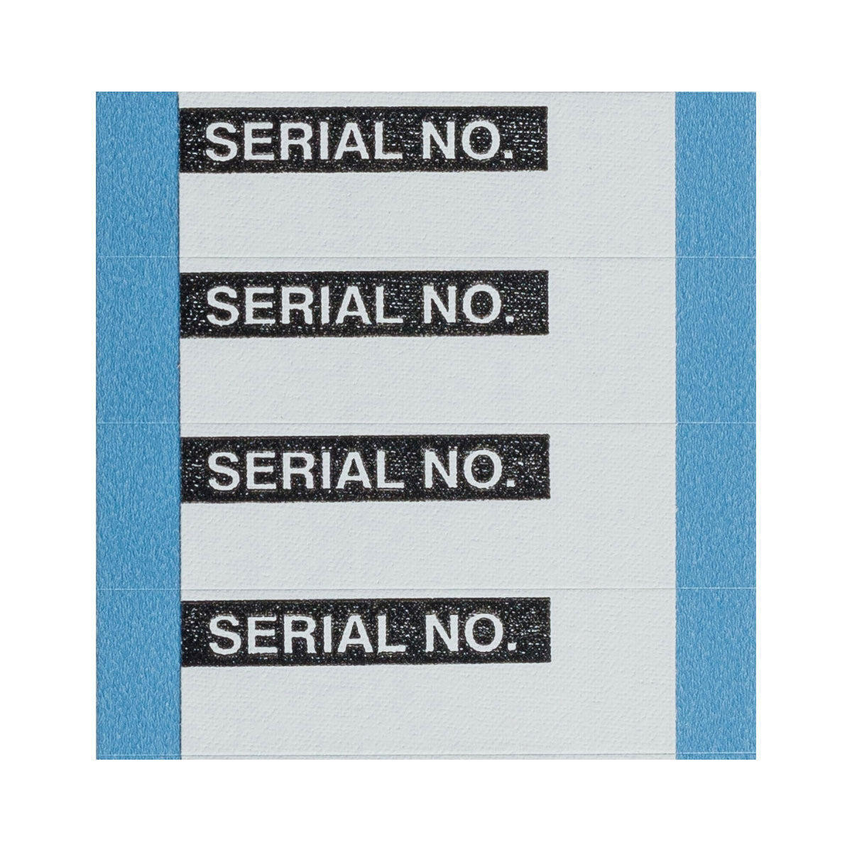 Inventory Ctrl Lbl Alum Foil BlK/Sl 25Pk