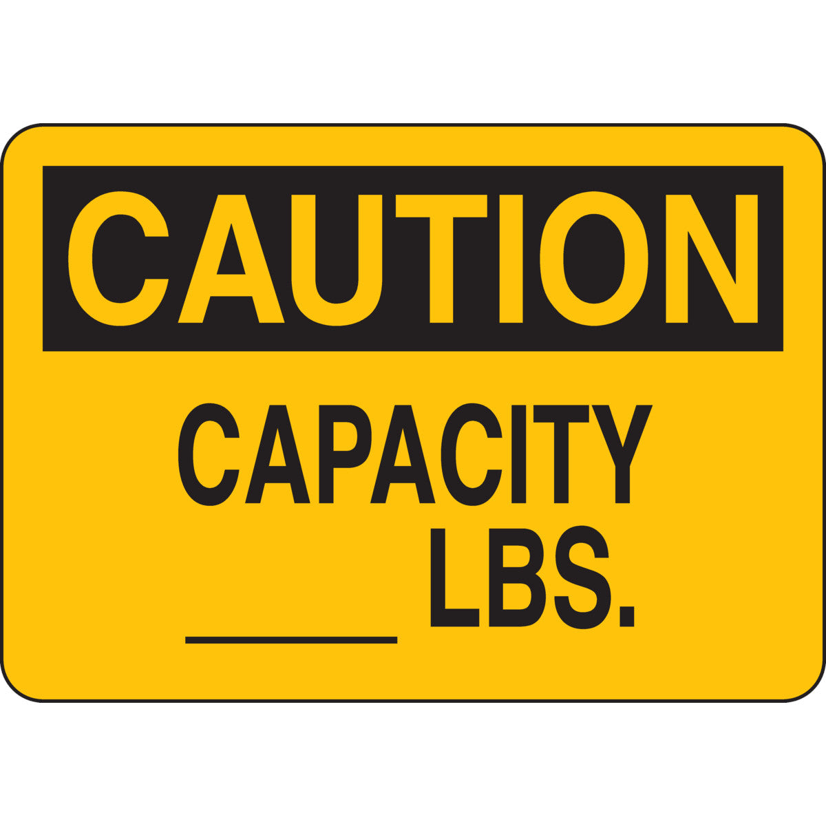 B302-7X10-YK-O-CAU-CAPACITY _____LBS.