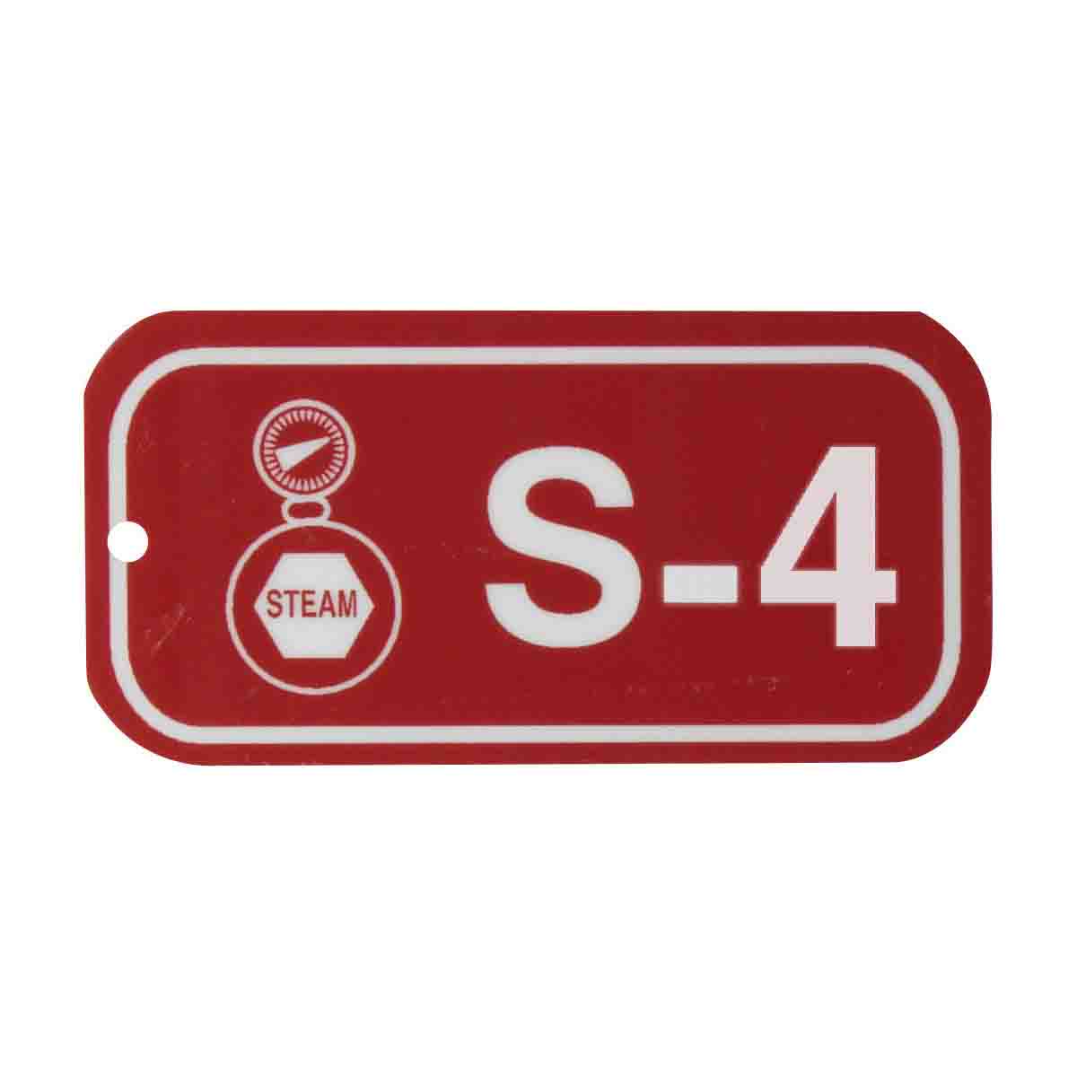 1.5"X3" ENERGY TAGS WHT/RED,S-4, 25/PK