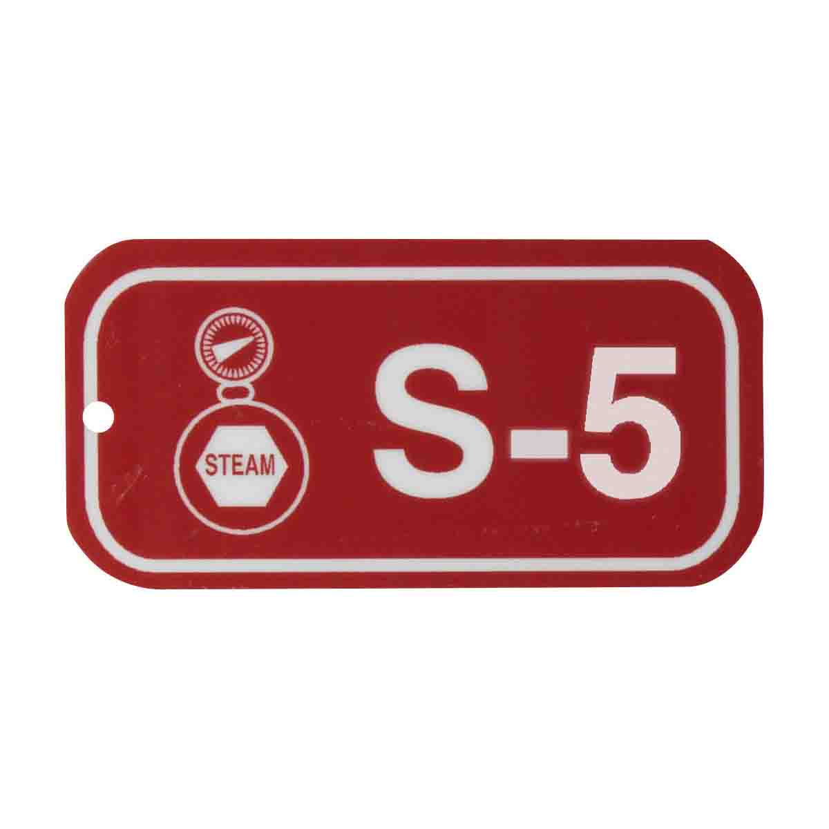 1.5"X3" ENERGY TAGS WHT/RED,S-5, 25/PK