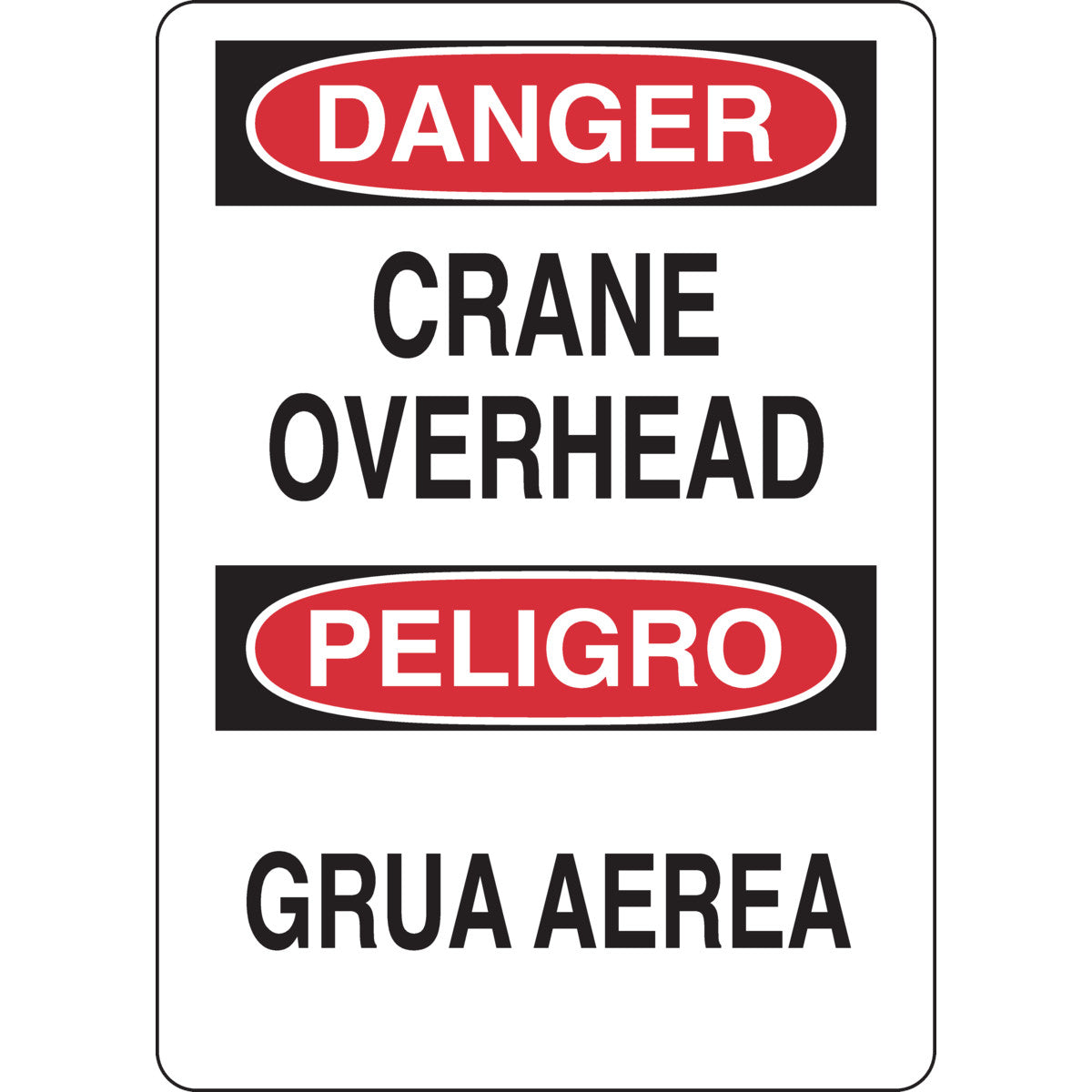 B302 10X7 BLK/RED/WHT BILING/DANGER