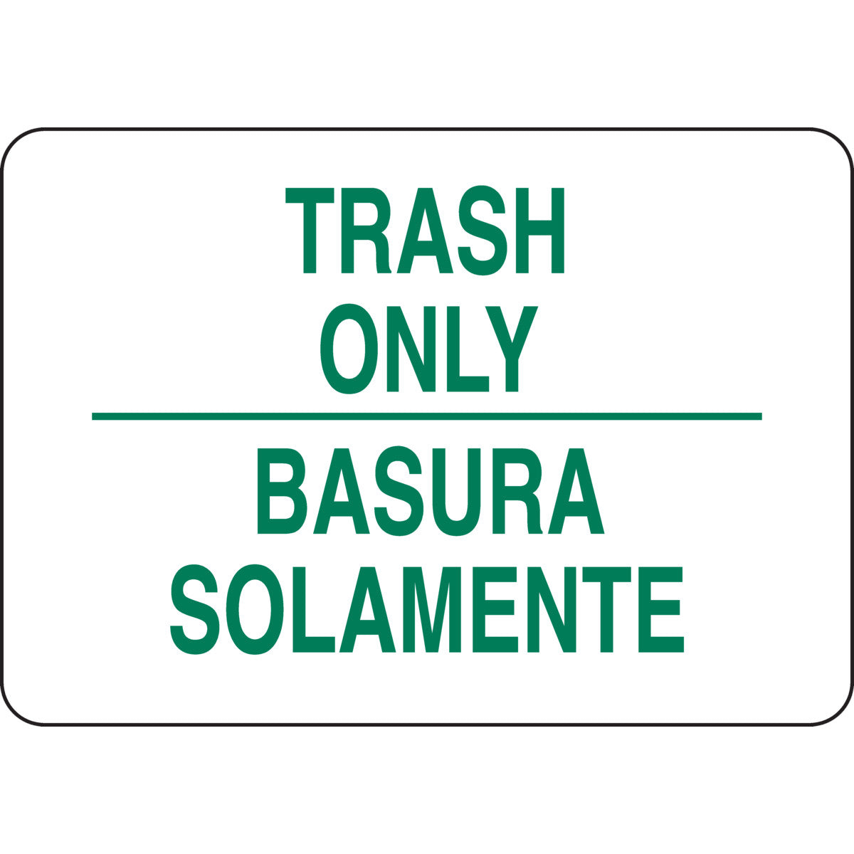 B401 7X10 GRN/WHT BILING/TRASH ONLY