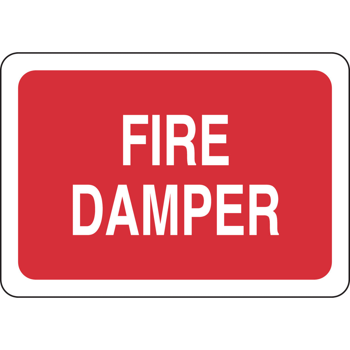 B302 7X10 WHT/RED FIRE DAMPER