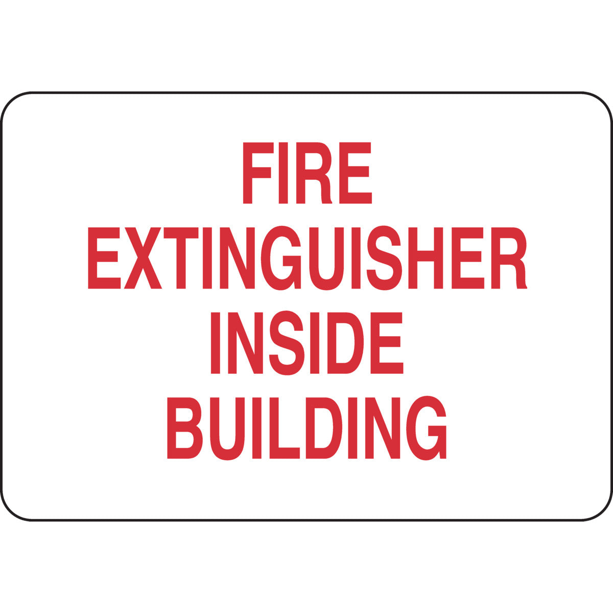 B302 7X10 RED/WHT FIRE EXTINGUISHER
