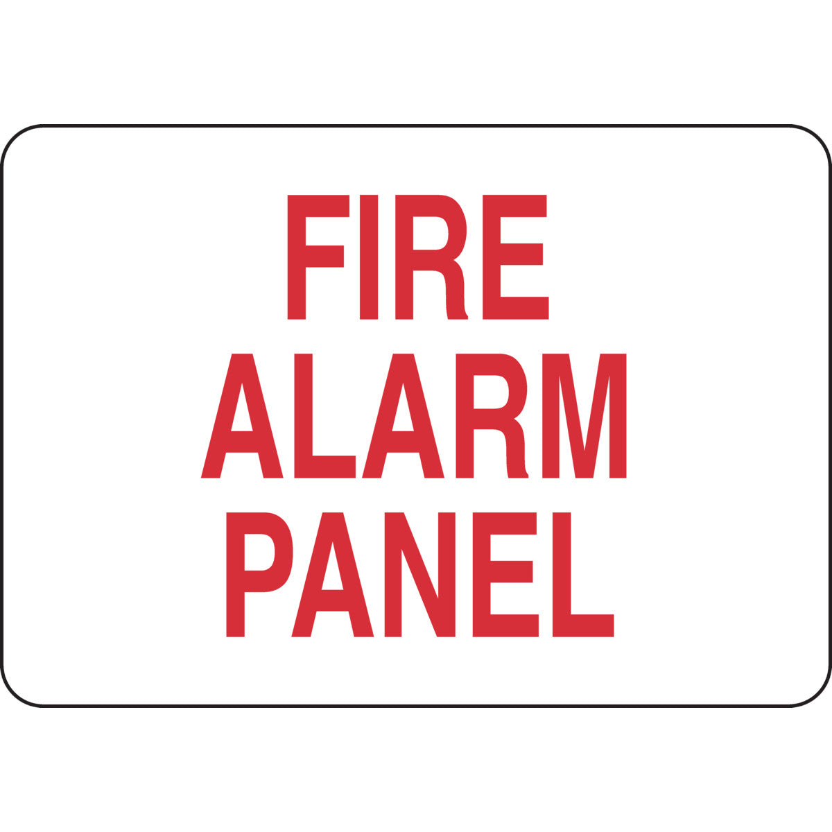 B302 7X10 RED/WHT FIRE ALARM PANEL
