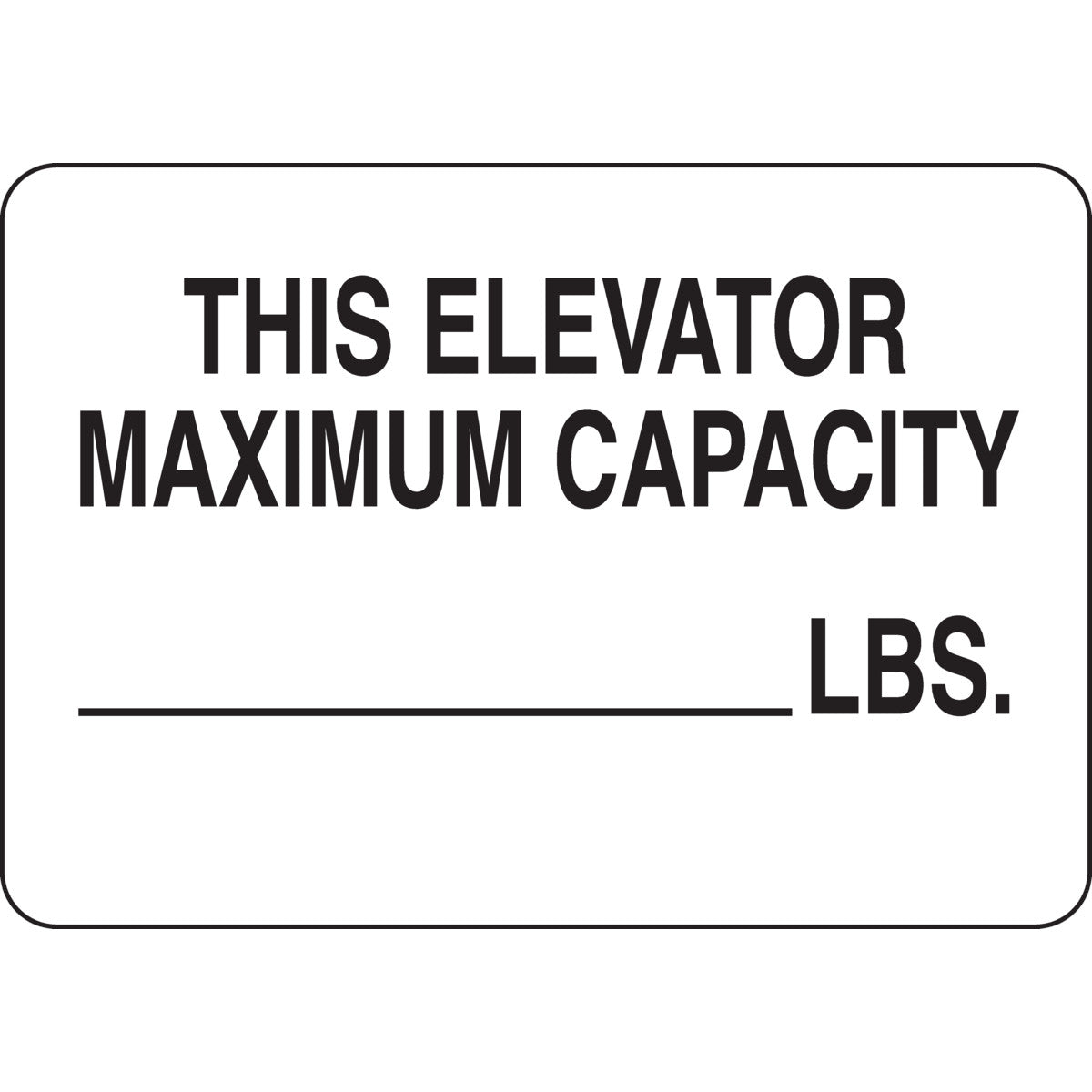 B302 7X10 BLK/WHT THIS ELEVATOR MAXIMUM