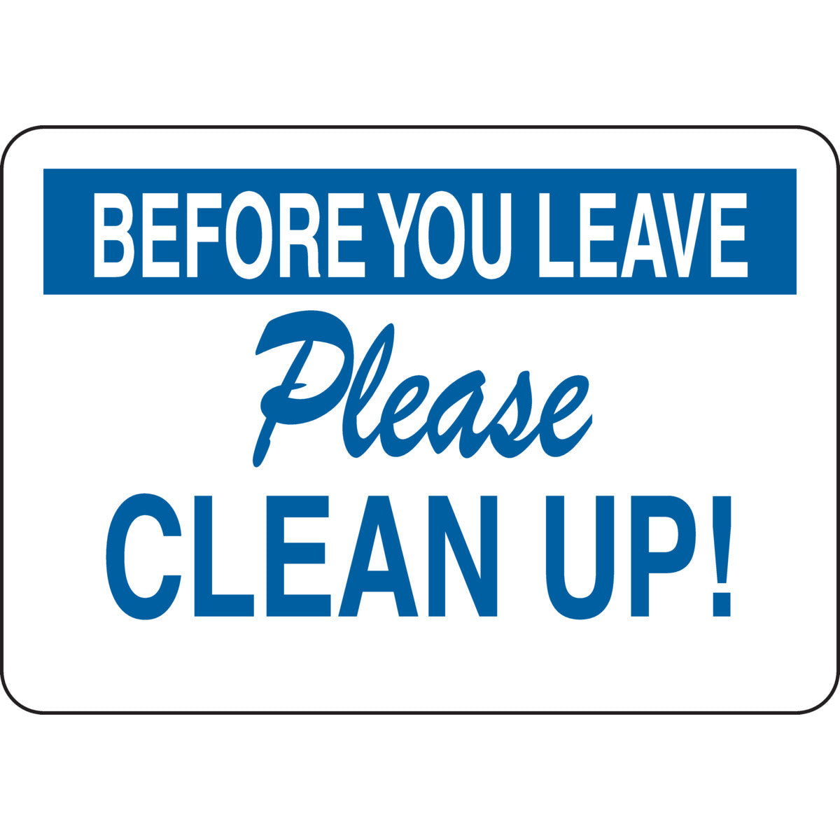 B302 7X10 BLU/WHT BEFORE YOU LEAVE