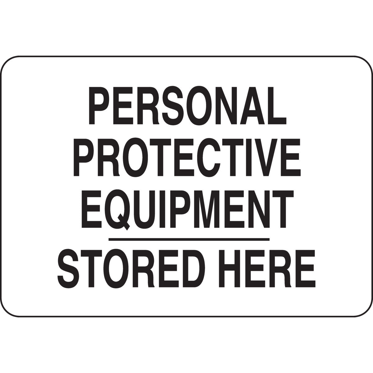 B302 7X10 BLK/WHT PERSONAL PROTECTIVE
