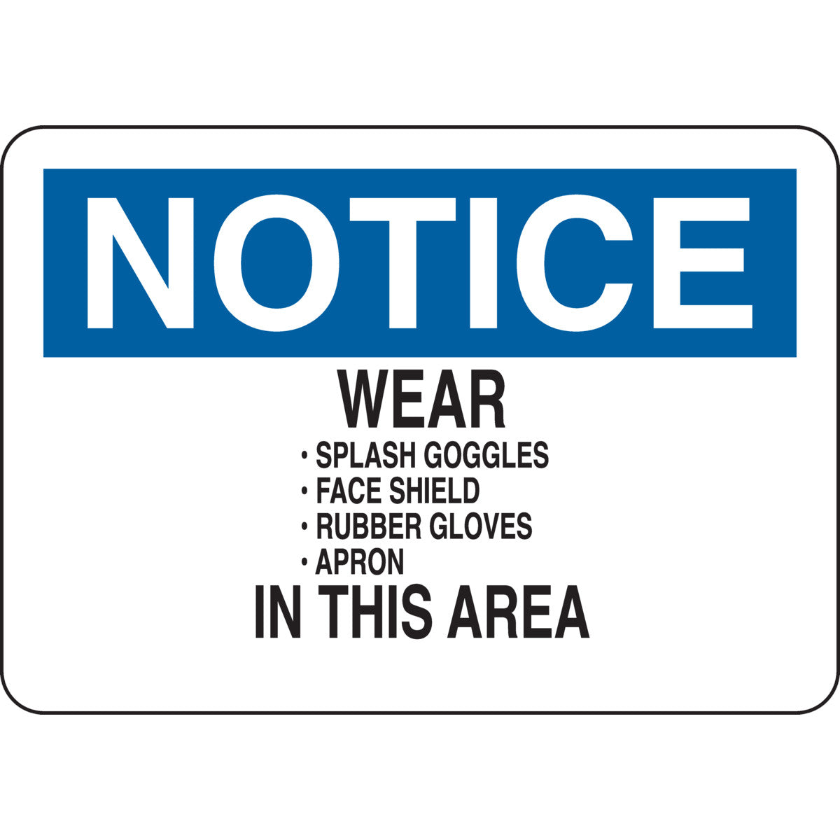 B401 7X10 BLK/BLU/WHT NOTICE WEAR SPLASH
