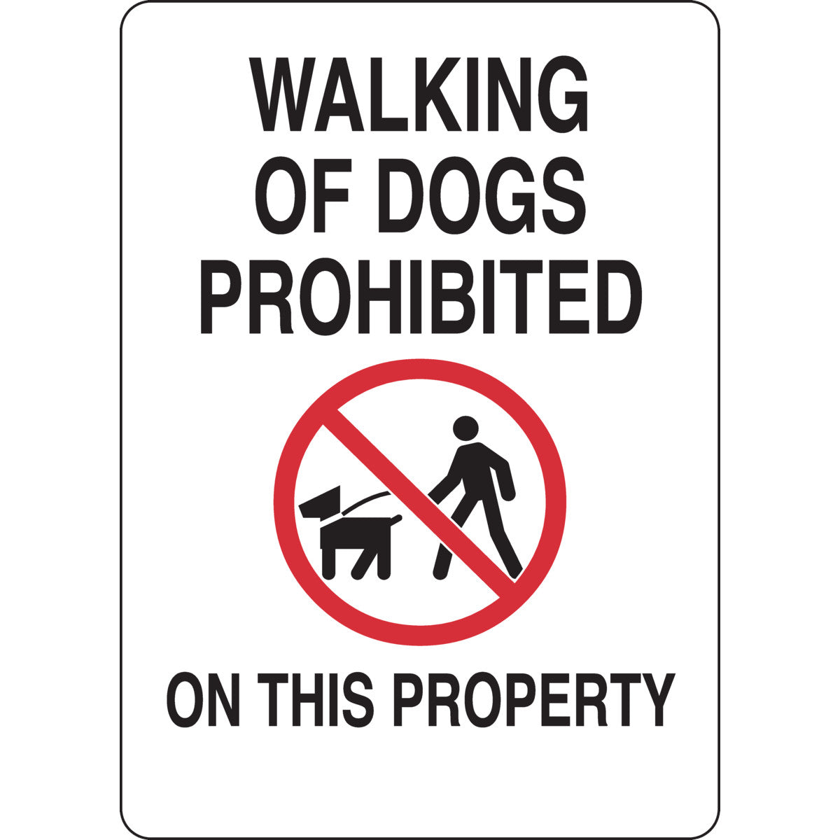 B401 14X10 BLK/WHT WALKING OF DOGS