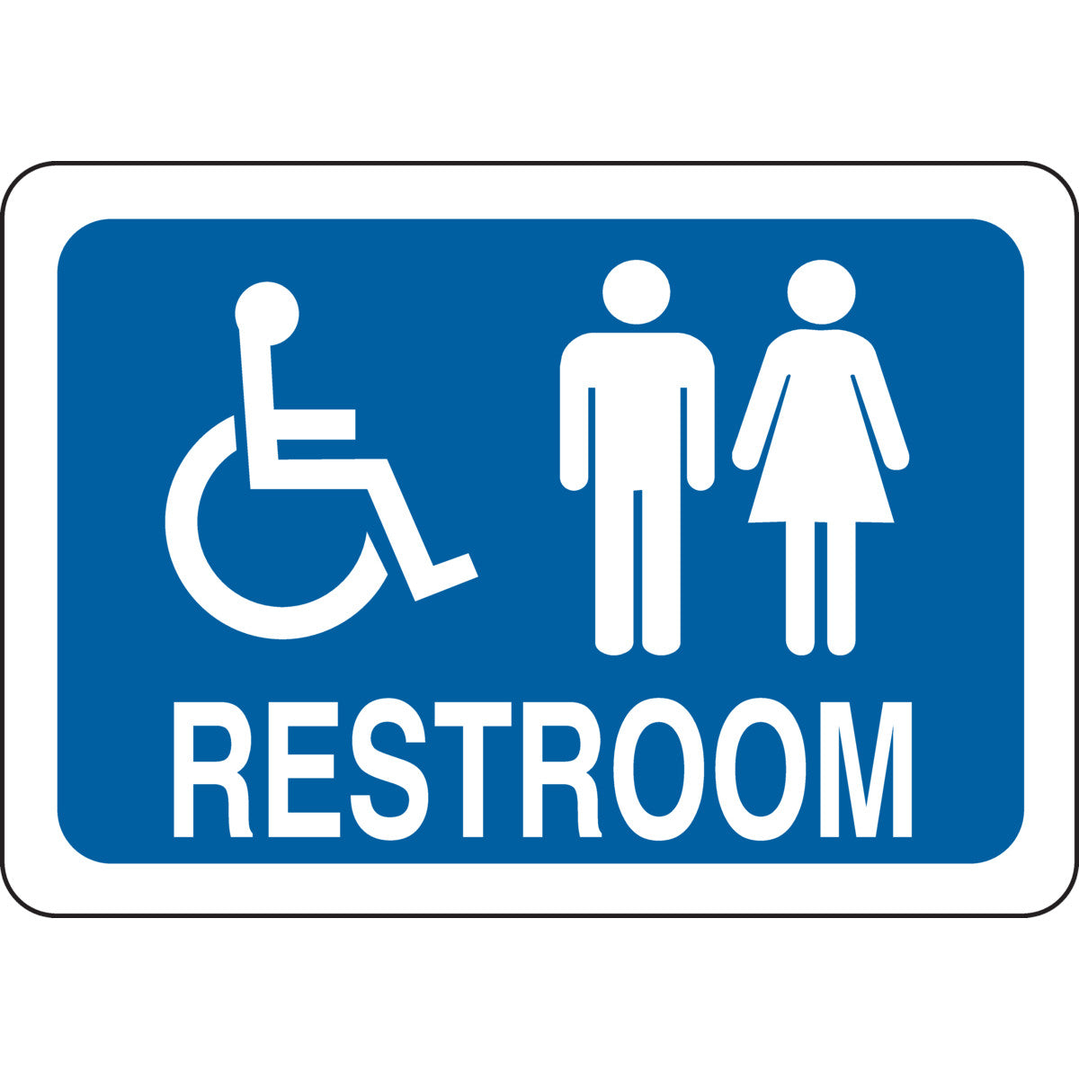 B302 7X10 WHT/BLU RESTROOM