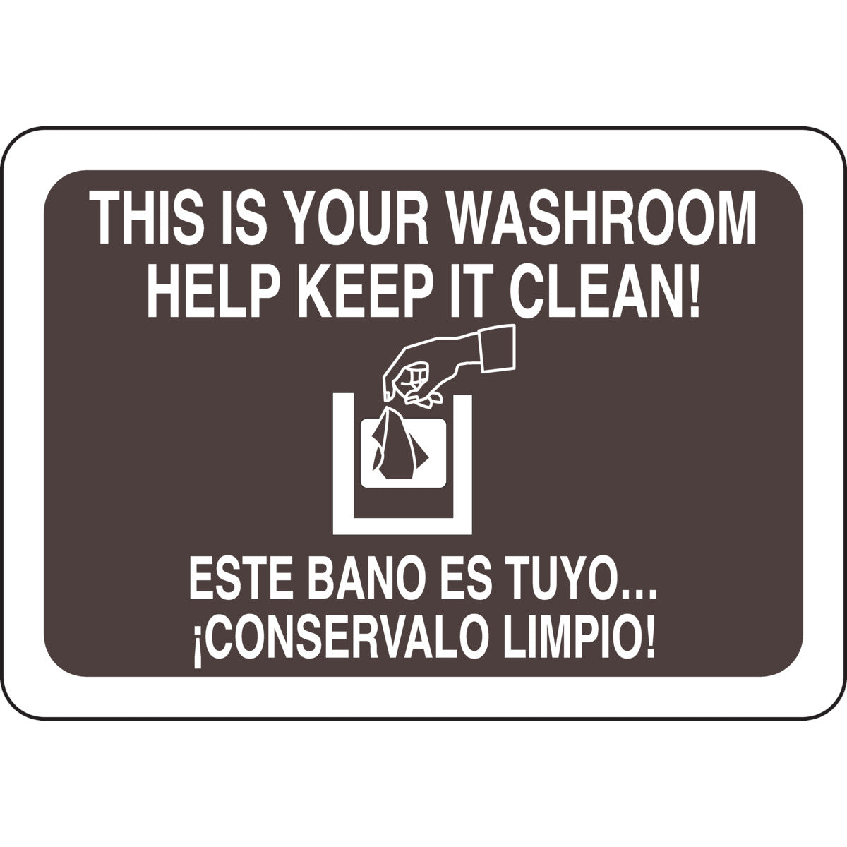 B401 10X14 WHT/BRN BILING/THIS IS YOUR