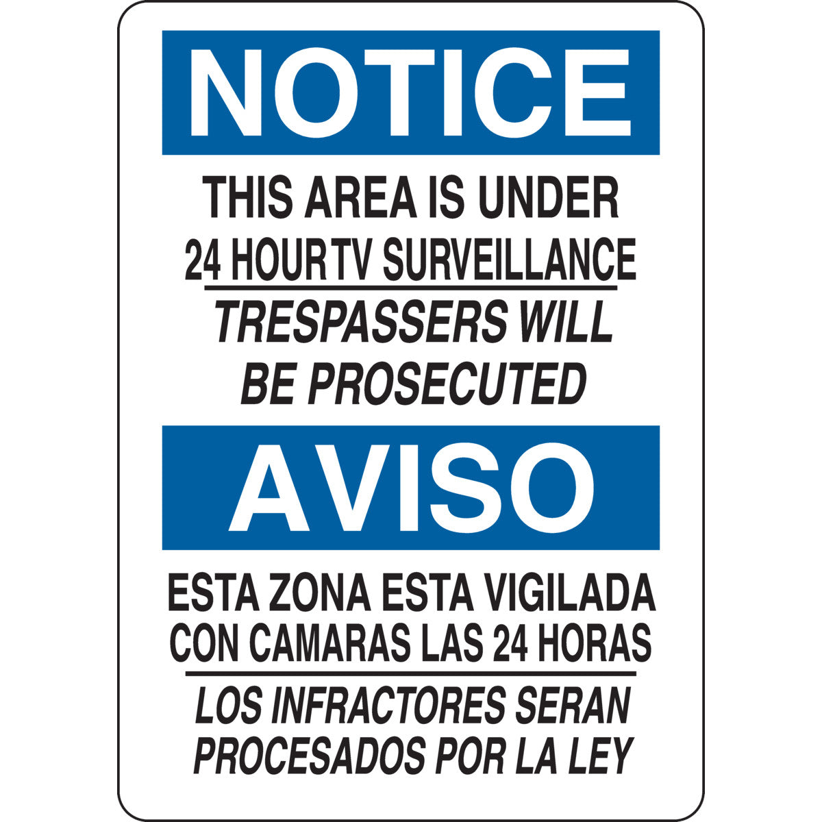 B401 14X10 BLK/BLU/WHT BILING/NOTIC AREA