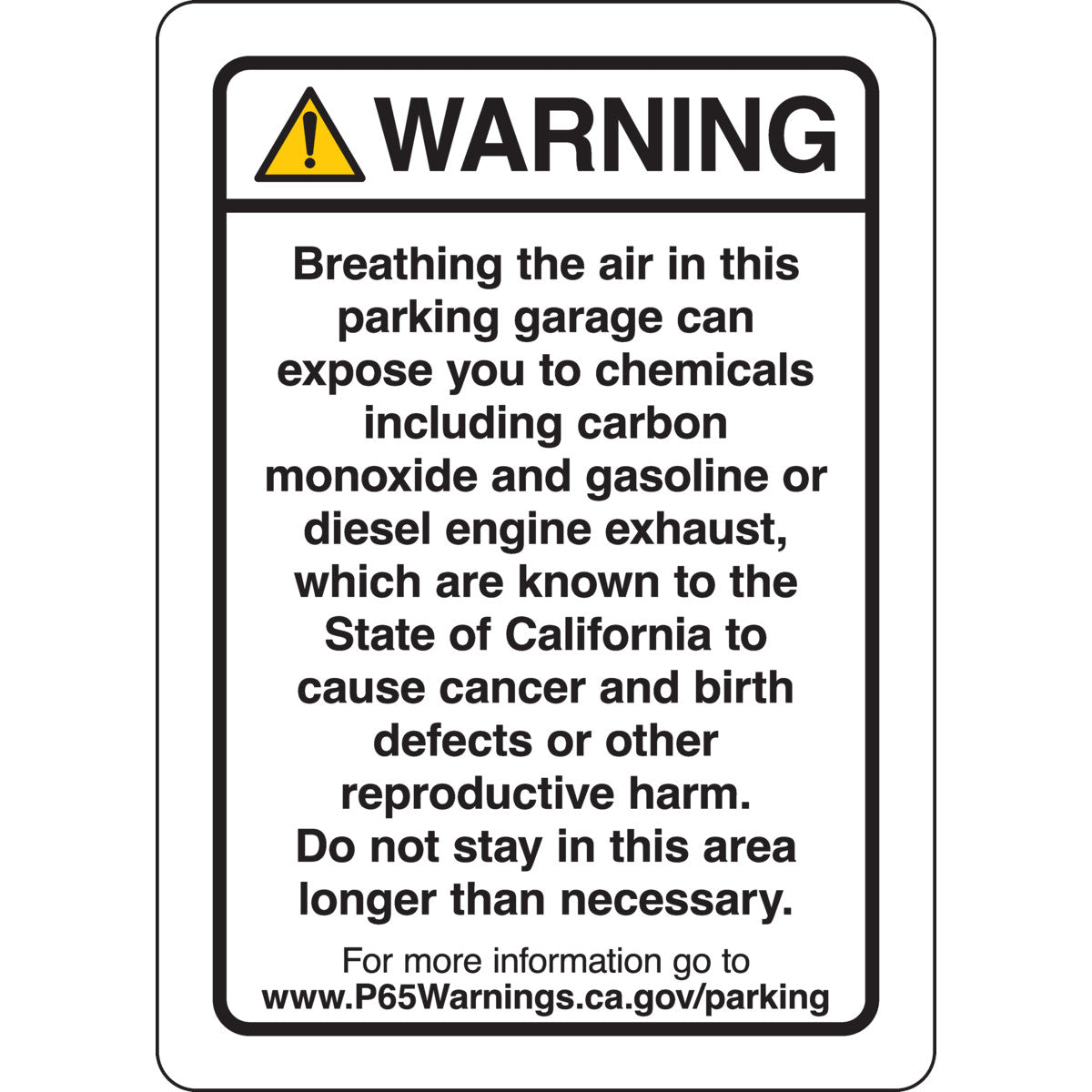 B555,14 X 10, PARKING GARAGE, PROP65