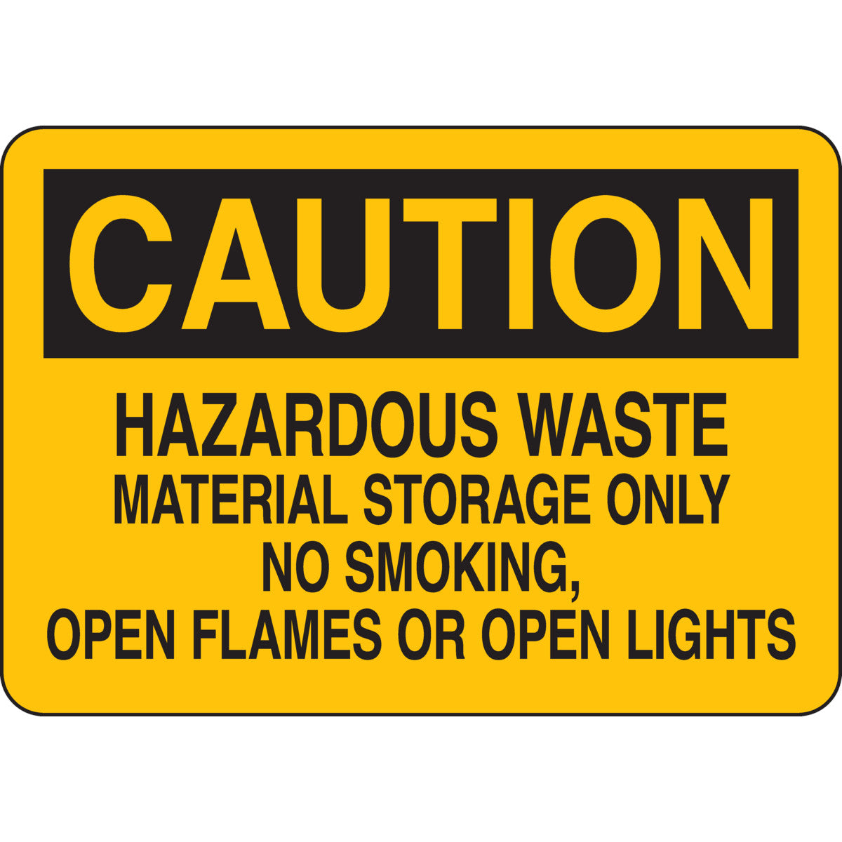 B302-7X10-YK-O-CAU-HAZARDOUS WASTE MATE