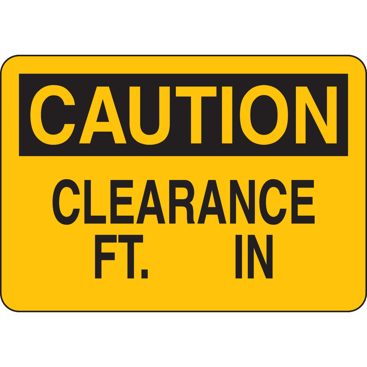 B302-7X10-YK-O-CAU-CLEARANCE FT. IN