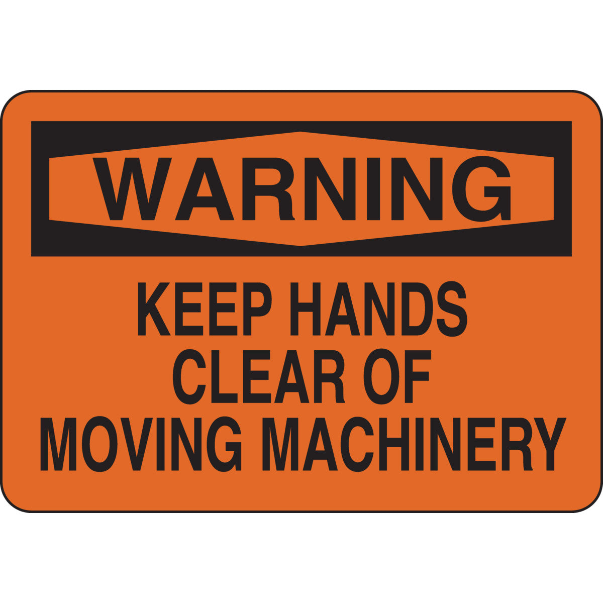B302-7X10-OK-O-WAR-KEEP HANDS CLEAR OF