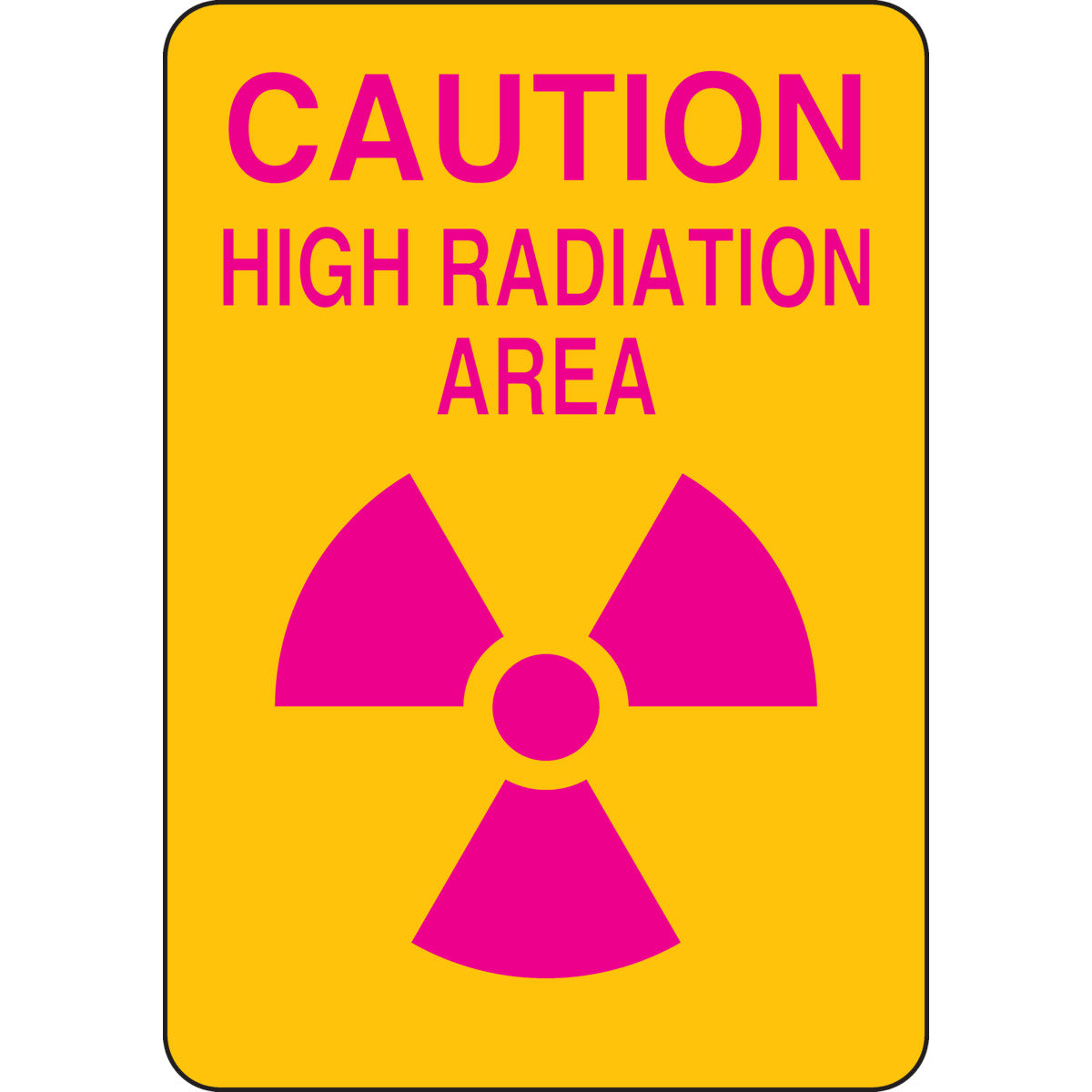 B401 10X7 MAG/YEL W/WHITE BORDER