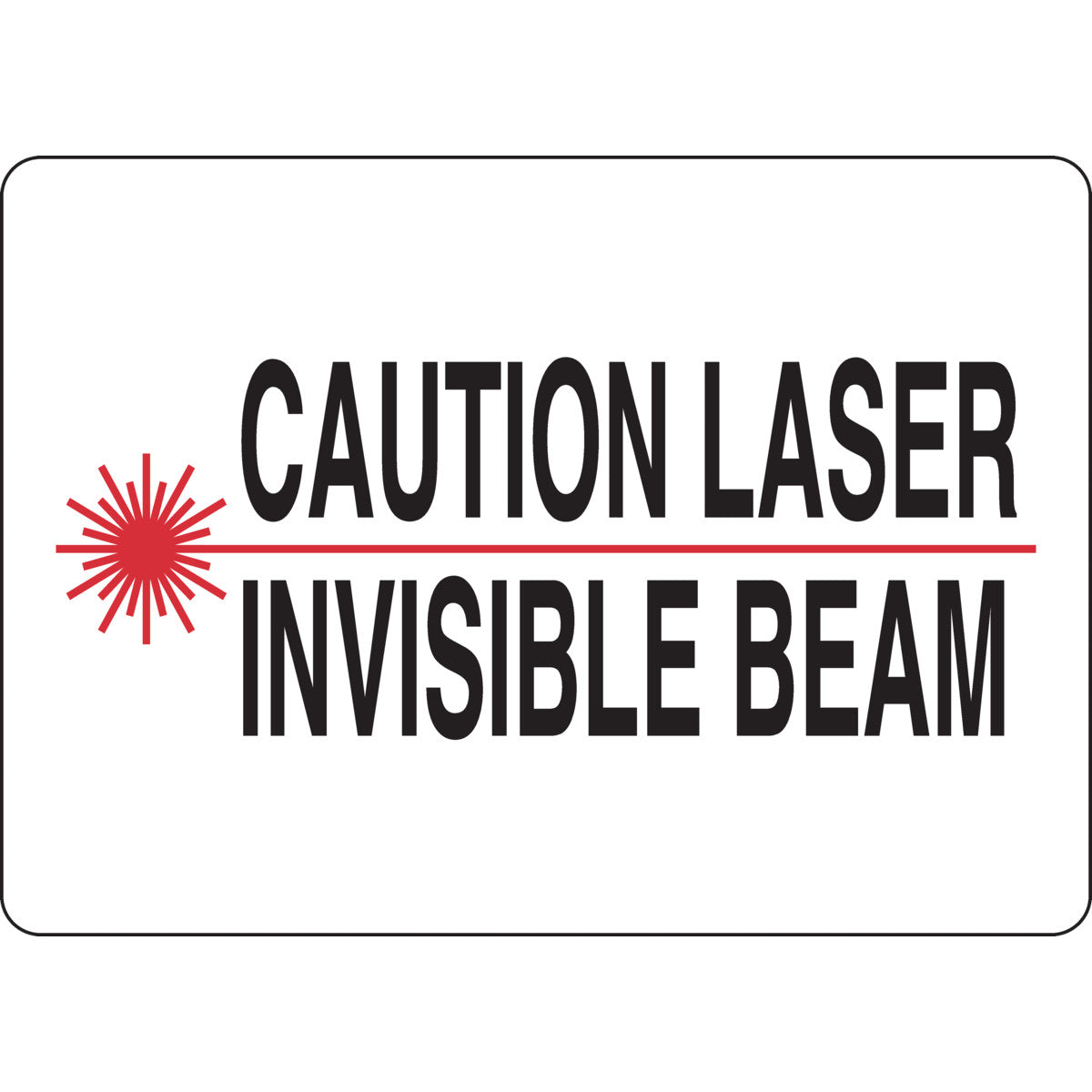 RADIATION & LASER SIGN