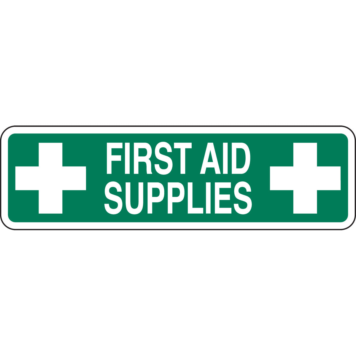 B302 3.5X12 WHT/GRN CABINET LABEL