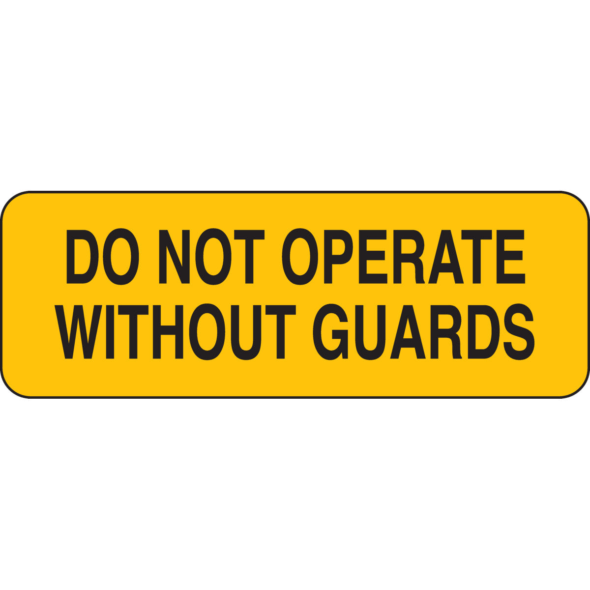 B302-3.5X10-YK-T-DO NOT OPERATE WITHOUT