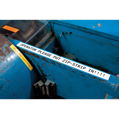 All-Weather Vinyl Lbls 1 x 25ft BK/WT