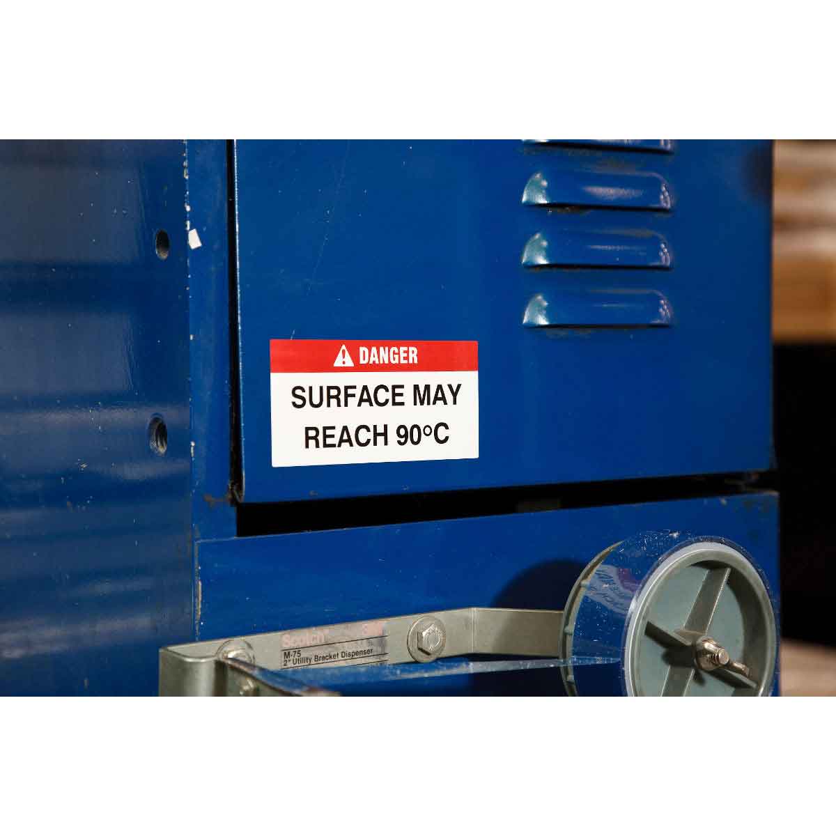 Label Vinyl 4in x 100ft OR/WT