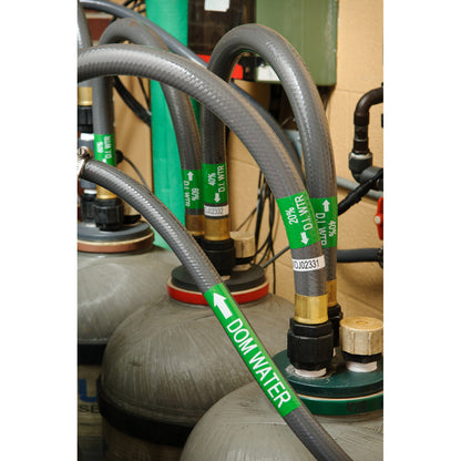 All-Weather Vinyl Lbls 0.75 x 25ft WT/GN