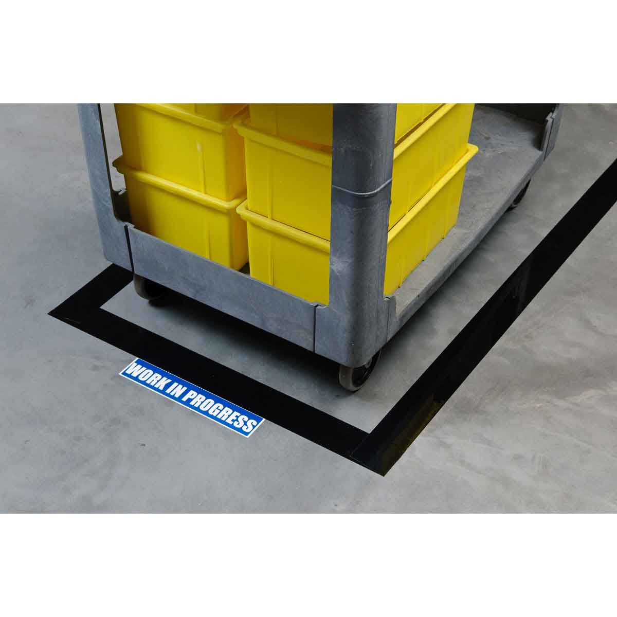 B514 CAUTION ESD AREA 4X100 ROLL YELLOW