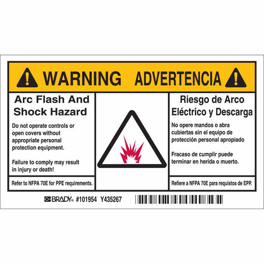 B302 3.5X6 BLK/ORG/WHT 5/PK FLASH&SHOCK