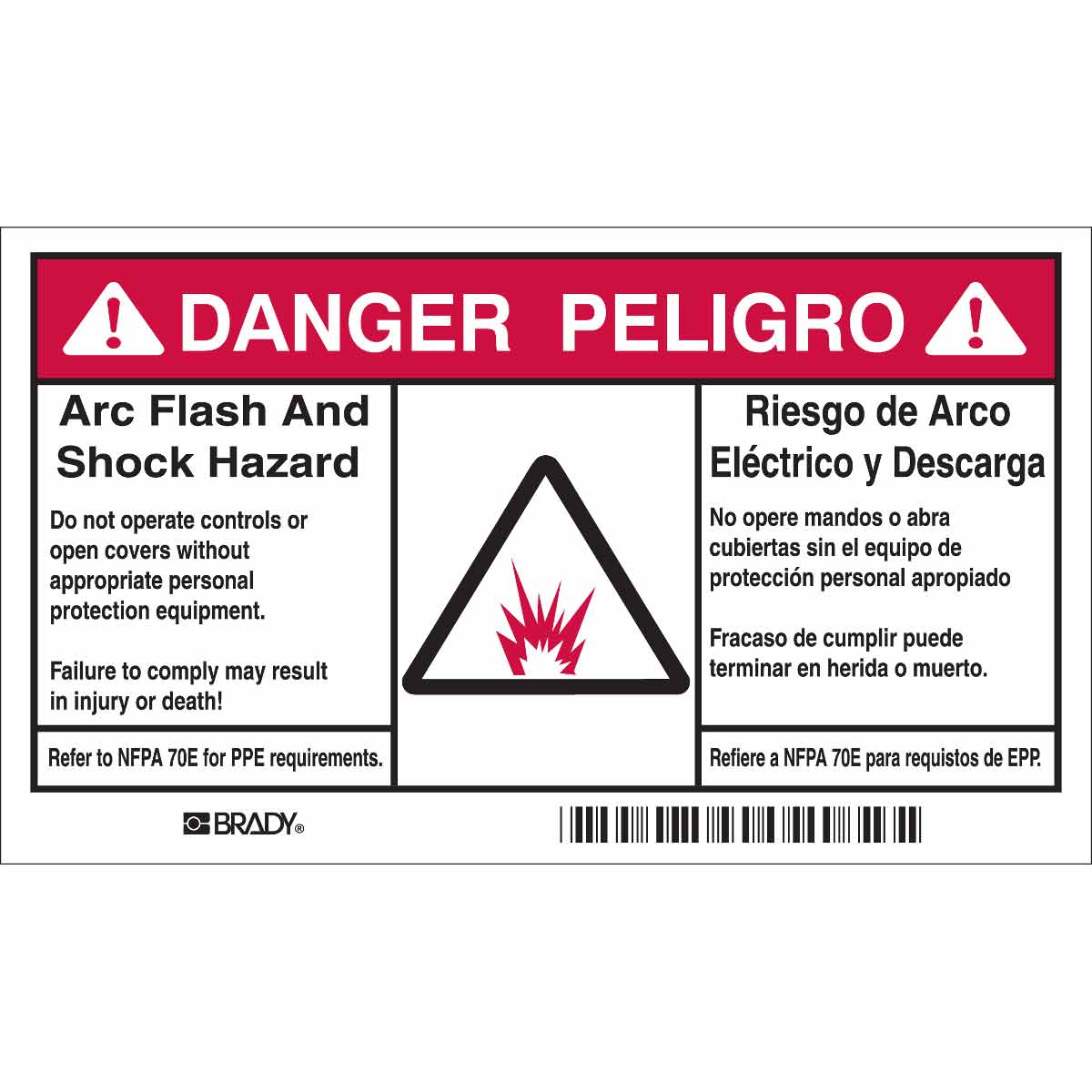 B302 3.5X6 BLK/RED/WHT 5/PK FLASH&SHOCK