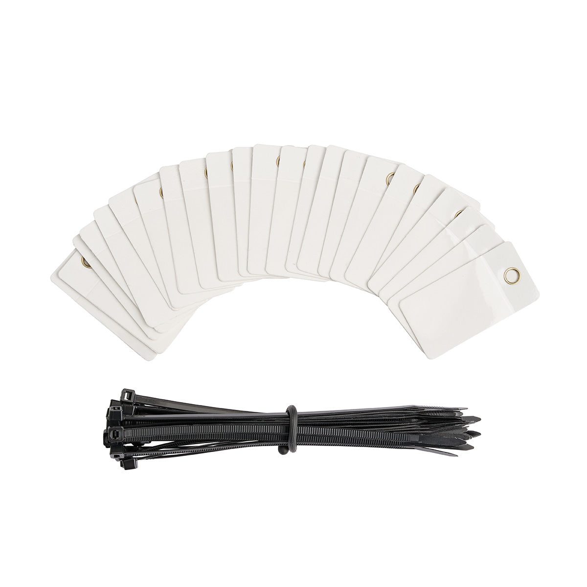 Self Lam Tags 4in H x 2in W White 25/PK
