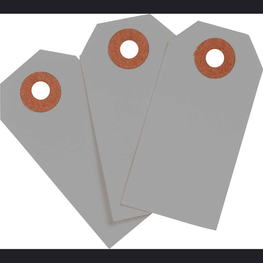 Blank WO Tags 3.75" H x 1.875" W Gray