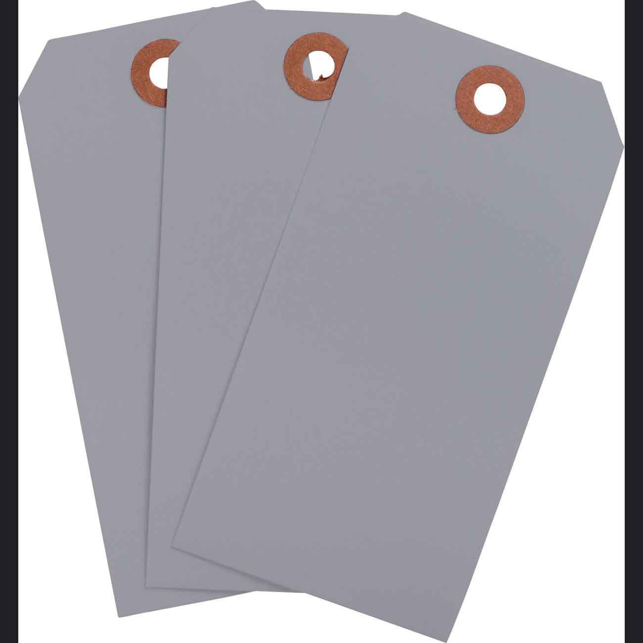 Blank WO Tags 4.25" H x 2.125" W Gray