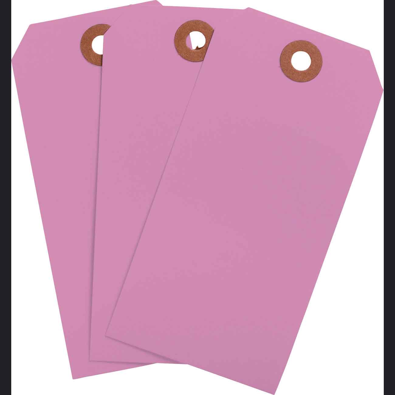 Blank WO Tags 4.25" H x 2.125" W Pink