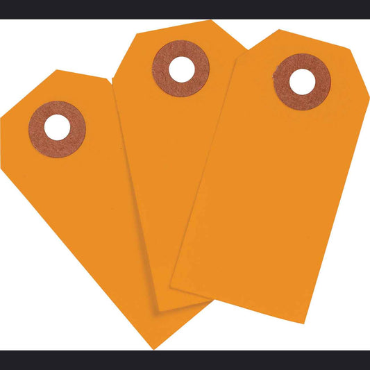 Blank WO Tags 2.75" H x 1.375" W Orange