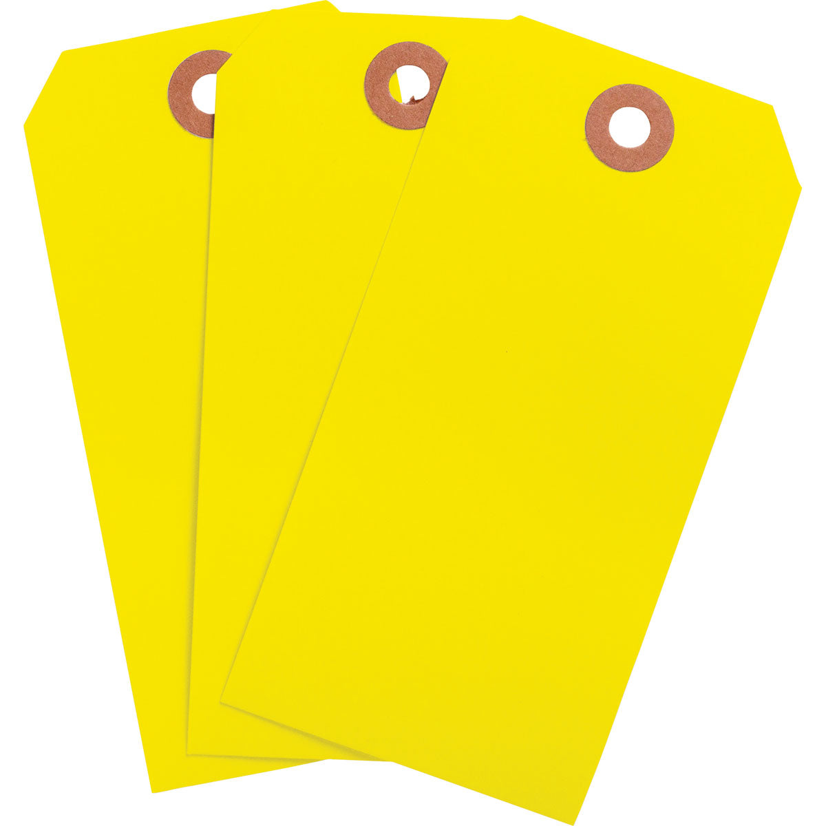 Blank WO Tags 4.25" H x 2.125" W Yellow