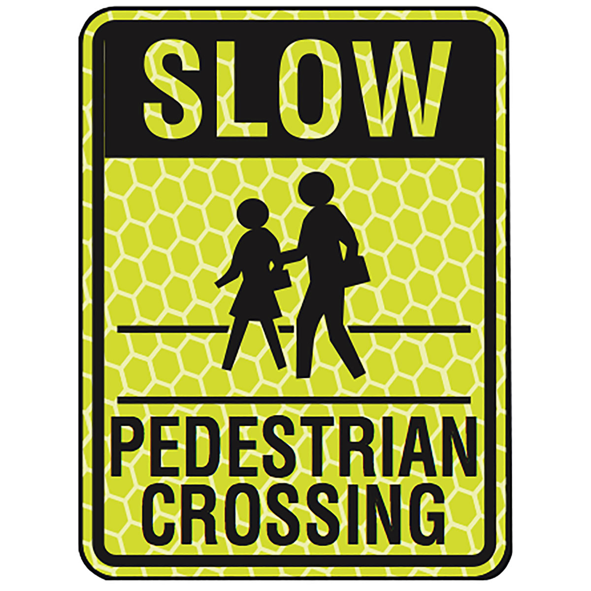 SIGN SCHOOL SAFETY 18 X 24 SLOW PED XING