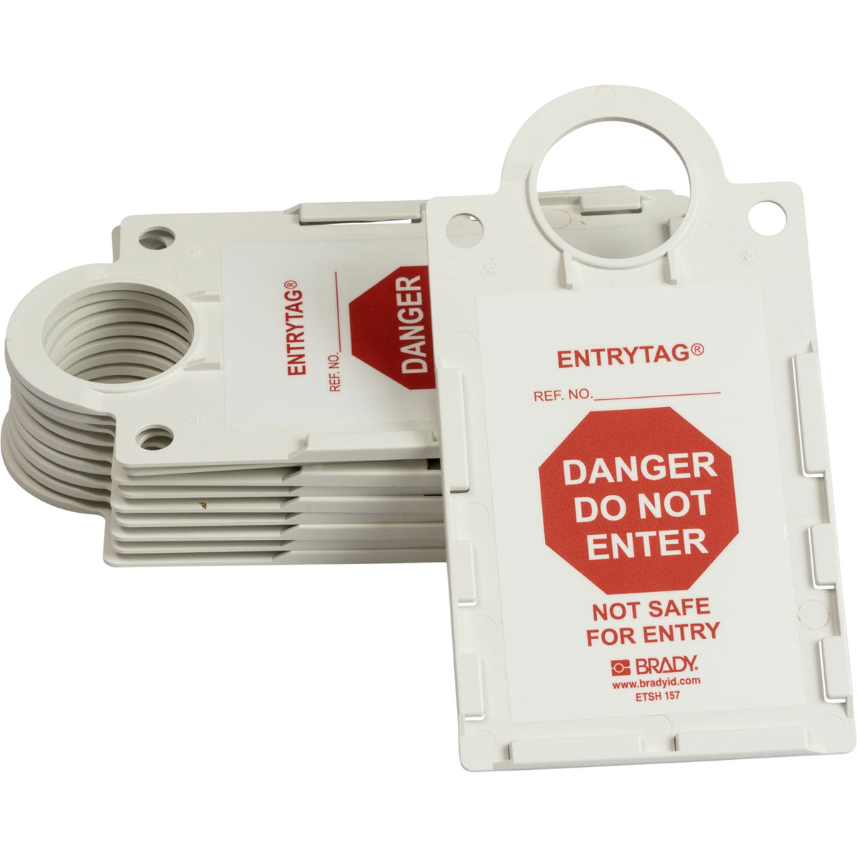 ENTRYTAG HOLDER 11 1/4X6 WHITE PLASTIC