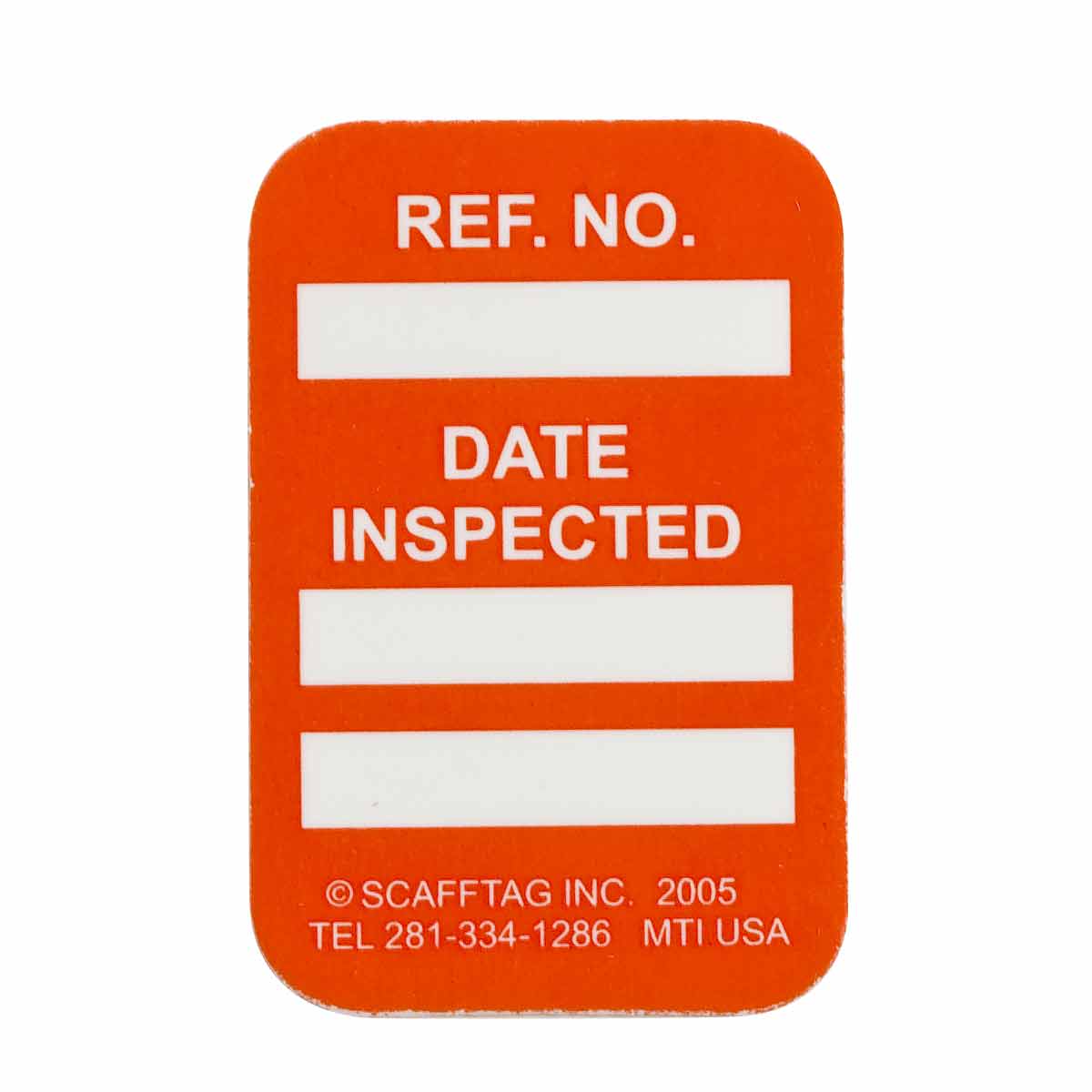 MICROTAG,DATE INSPECTED,1.75X1.25,ORANGE