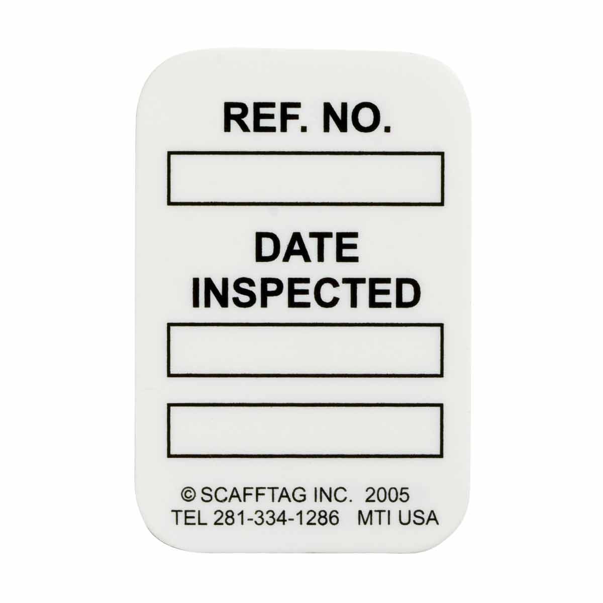 MICROTAG,DATE INSPECTED,1.75X1.25,BK/WHT