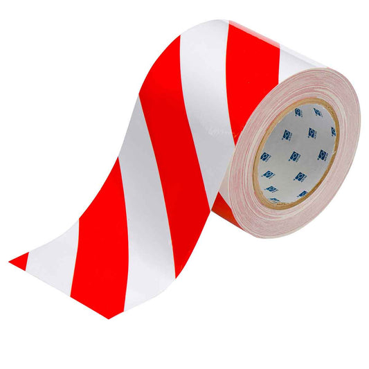 4" X 100' B514 RED/WHITE FLOOR TAPE