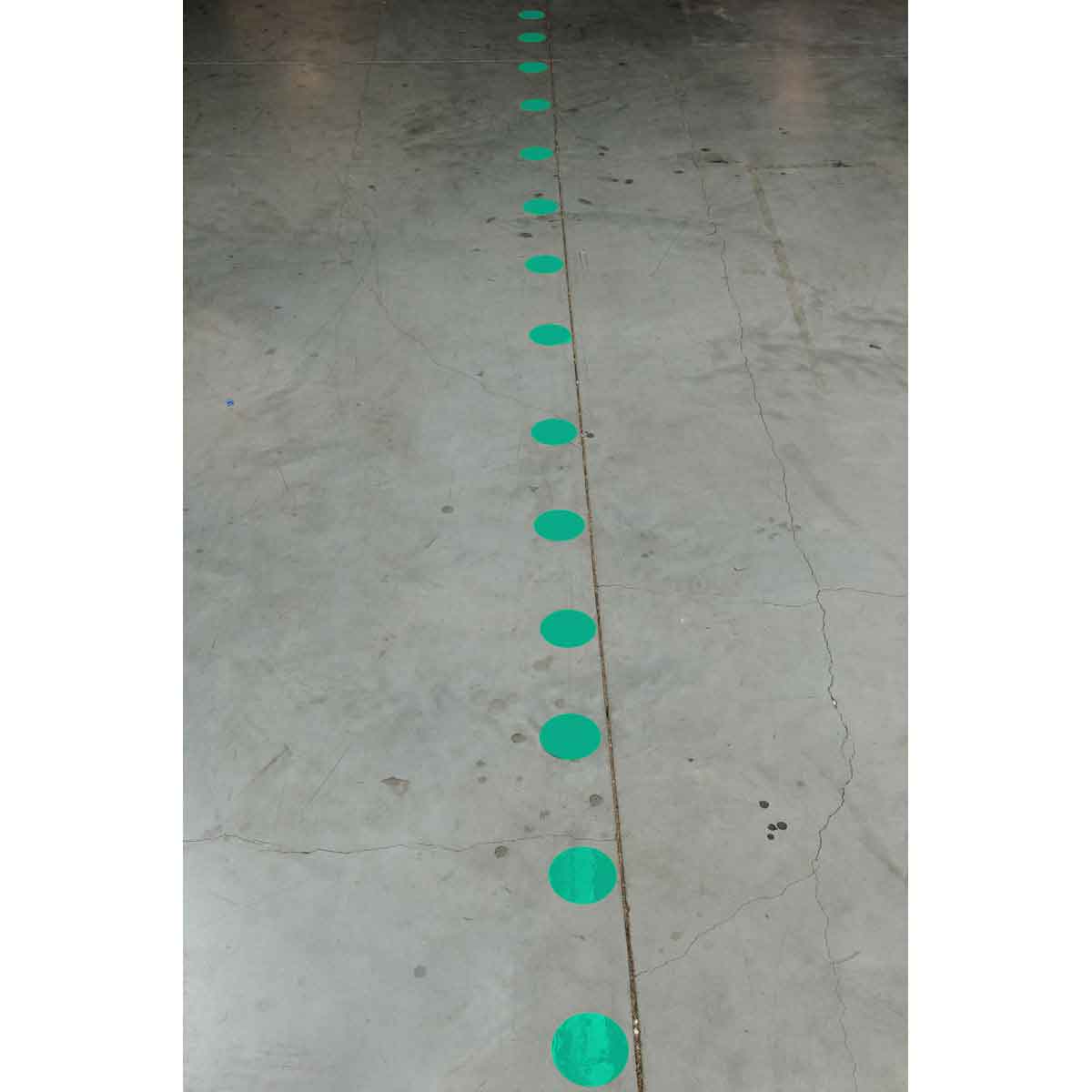 3.5" B514 GREEN FLOOR DOTS 400/RL