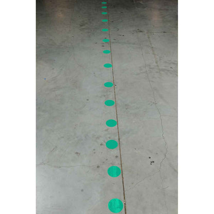 3.5" B514 GREEN FLOOR DOTS 400/RL
