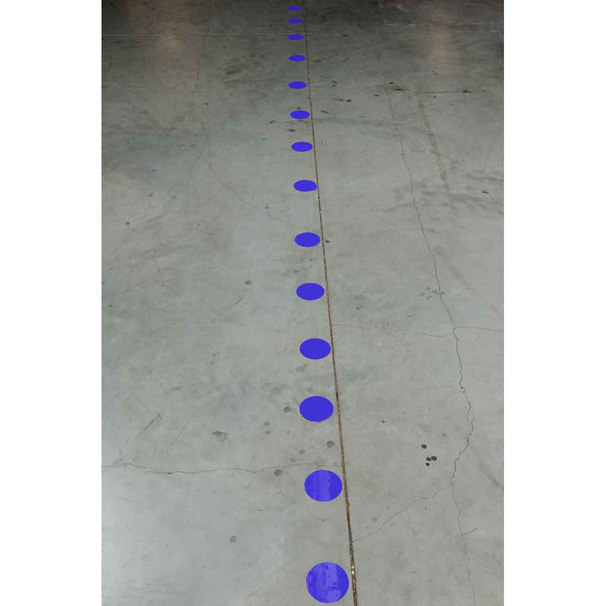 3.5" B514 BLUE FLOOR DOTS 400/RL