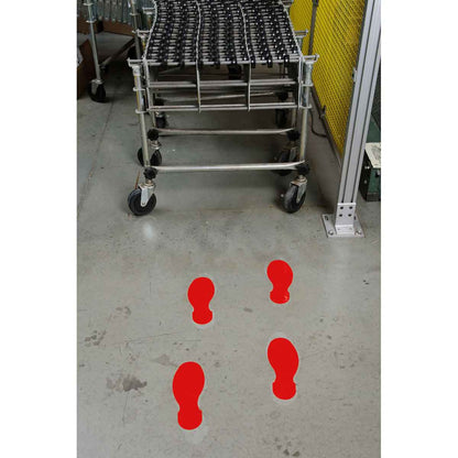 RED REMOVABLE ADHESIVE 11.875"X3.75"