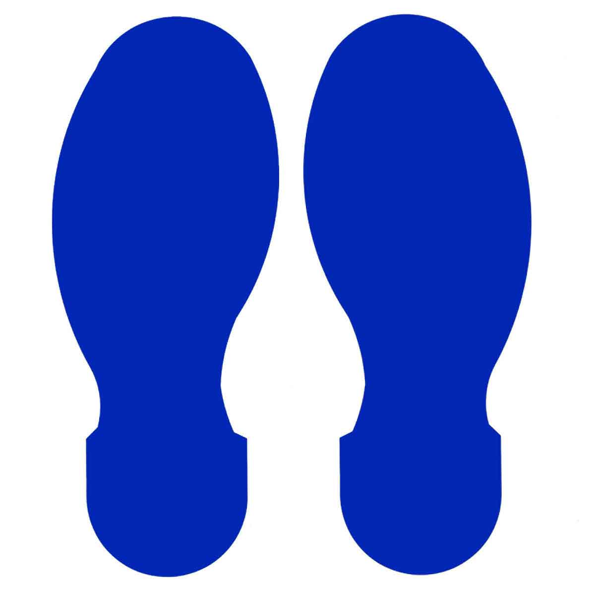 10" X 4" BLUE FOOTPRINT 10PK