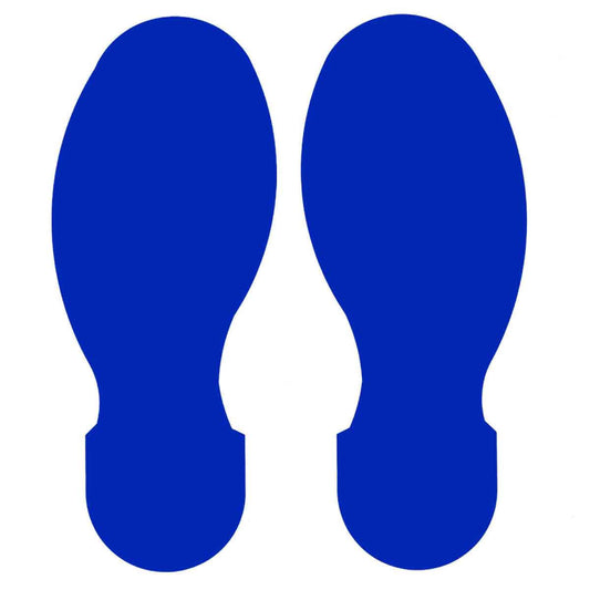 10" X 4" BLUE FOOTPRINT 10PK