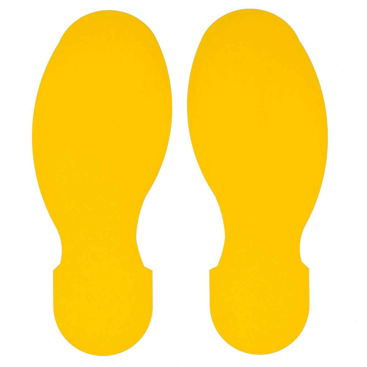 10" X 4" YELLOW FOOTPRINT 10PK