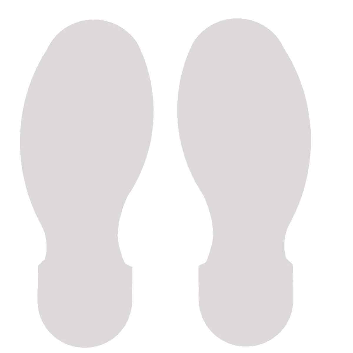 10" X 4" WHITE FOOTPRINT 10PK